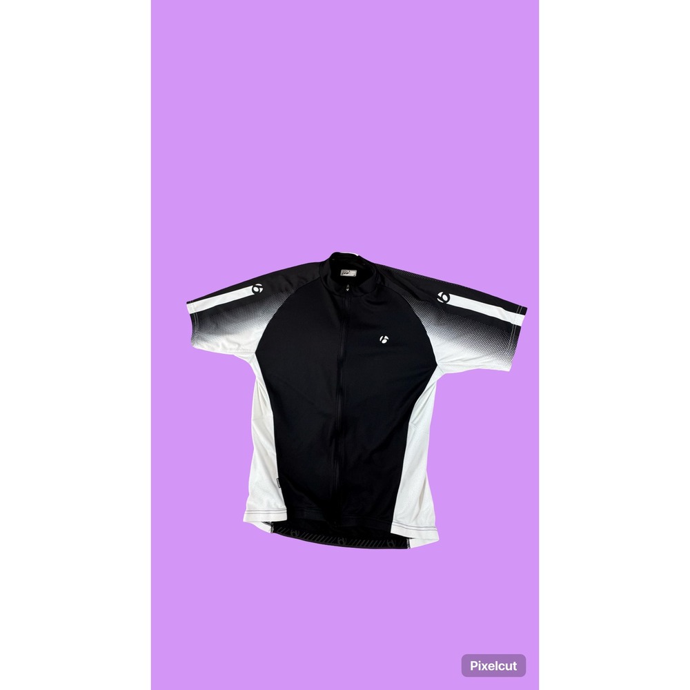 Bontrager Race SS Cycling Jersey Black White Mens Short Sleeve Bike Top 9551 - Picture 3 of 12